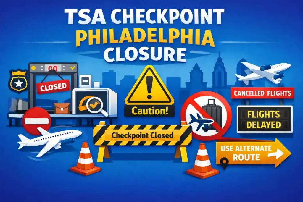 TSA Checkpoint Philadelphia Closure